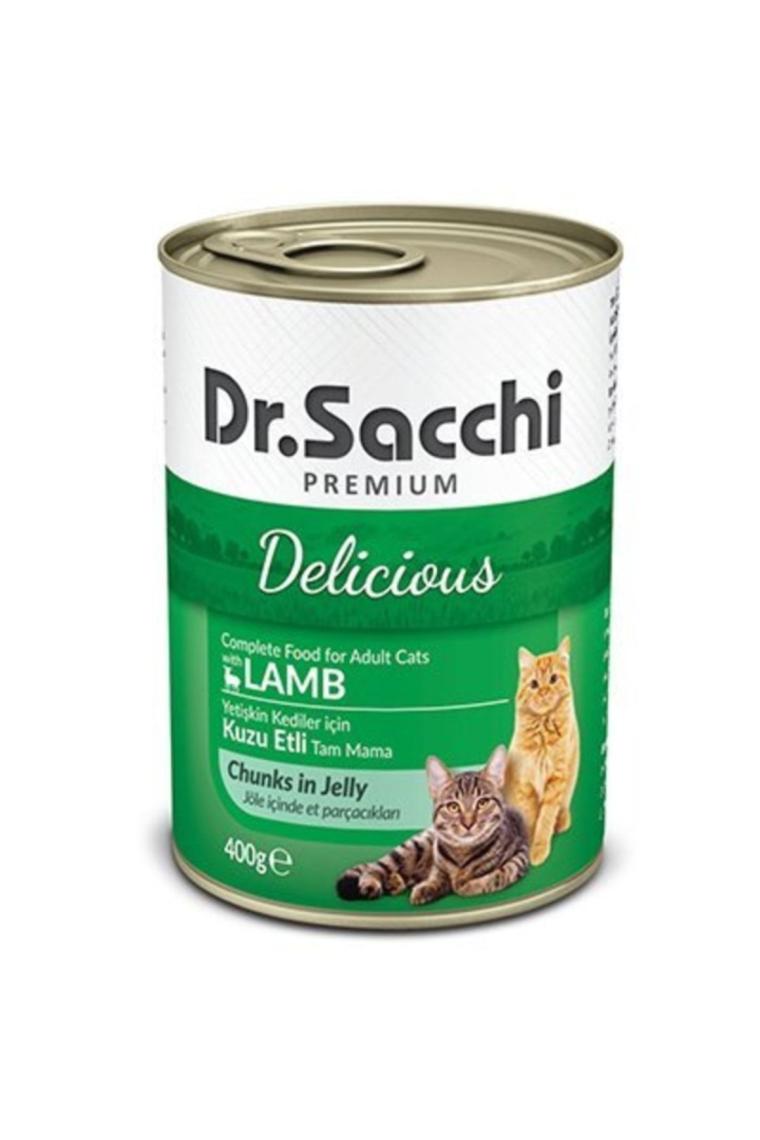 Dr.Sacchi Kedi Konserve Kuzu Etli 400 Gr