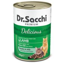 Dr.Sacchi Kedi Konserve Kuzu Etli 400 Gr