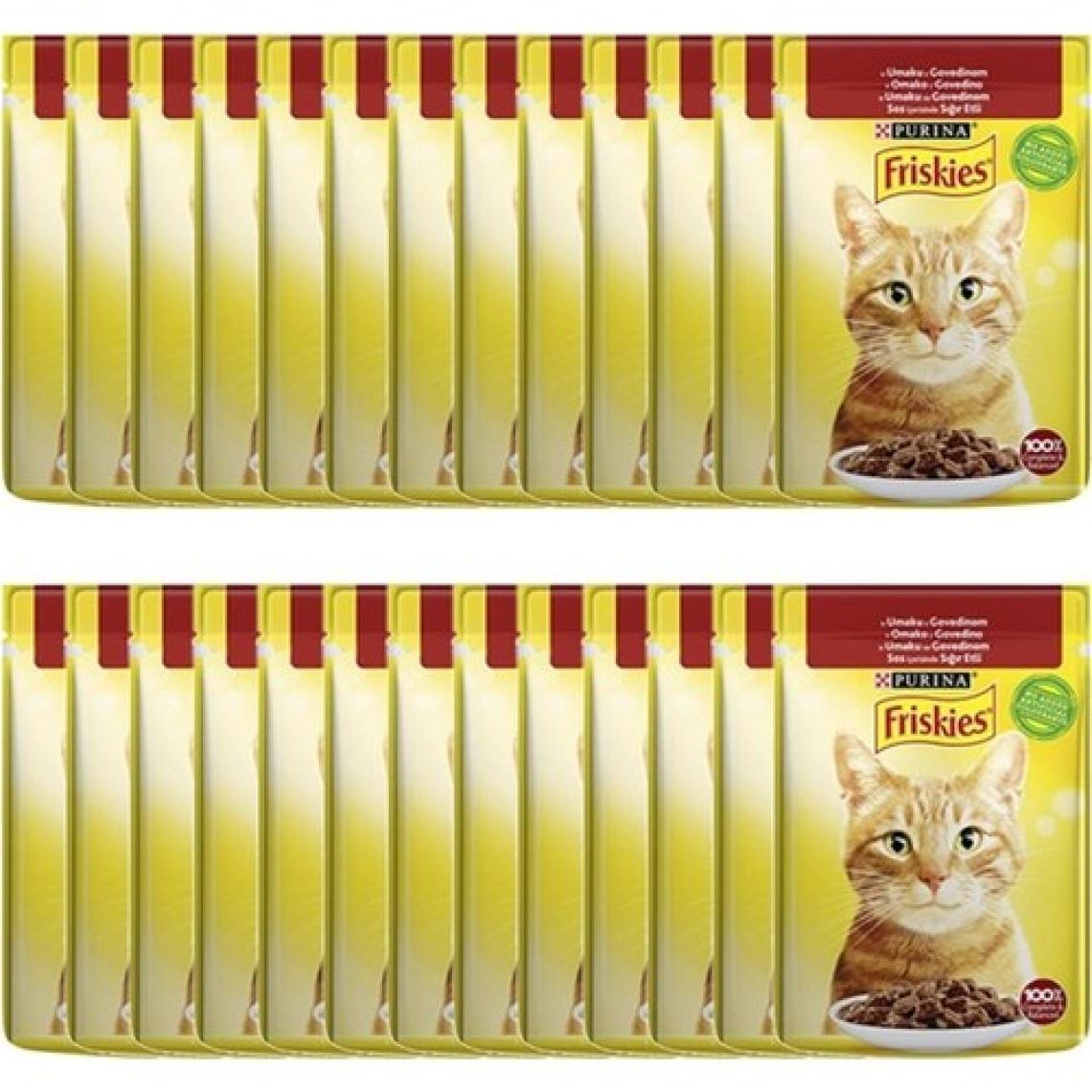 Friskies Sığır Etli Soslu Yaş Kedi Maması 85 gr x 26 Adet