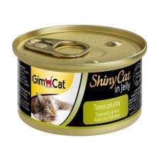 Gimpet Shiny Cat Ton Balıklı Çimenli Jöleli 70 gr