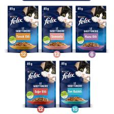 Felix Karışık Yaş Kedi Maması 85 gr x 52 Adet