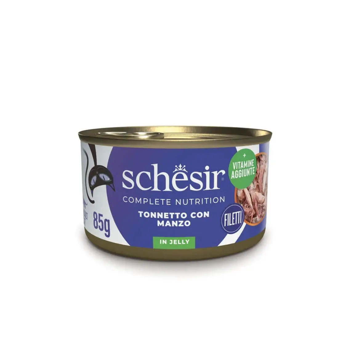 Schesir Cat Jelly Ton Ve Ringa Balıklı Kedi Konservesi 85 Gr