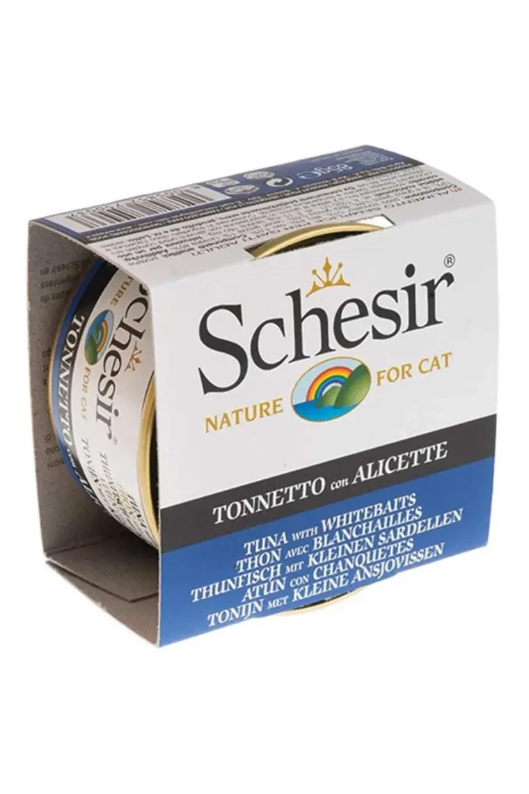 Schesir Cat Jelly Ton Ve Ringa Balıklı Kedi Konservesi 85 Gr