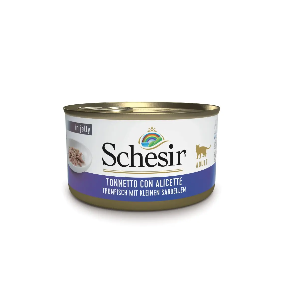 Schesir Cat Jelly Ton Ve Ringa Balıklı Kedi Konservesi 85 Gr