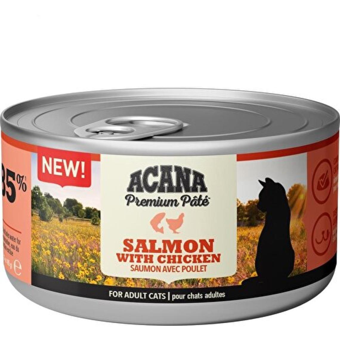 Acana Premium Ezme Somonlu ve Tavuklu 85 gr Yetişkin Konserve Kedi Maması
