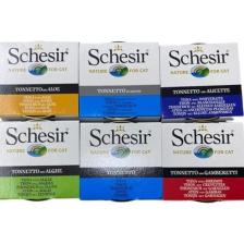 Schesir Konserve Kedi Maması Yaş Kedi Maması Okyanus Serisi Karma Paket 6 x 85 gr