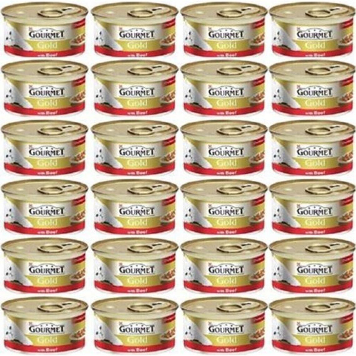 Gourmet Gold Parça Sığır Etli Kedi Konservesi 24'lü