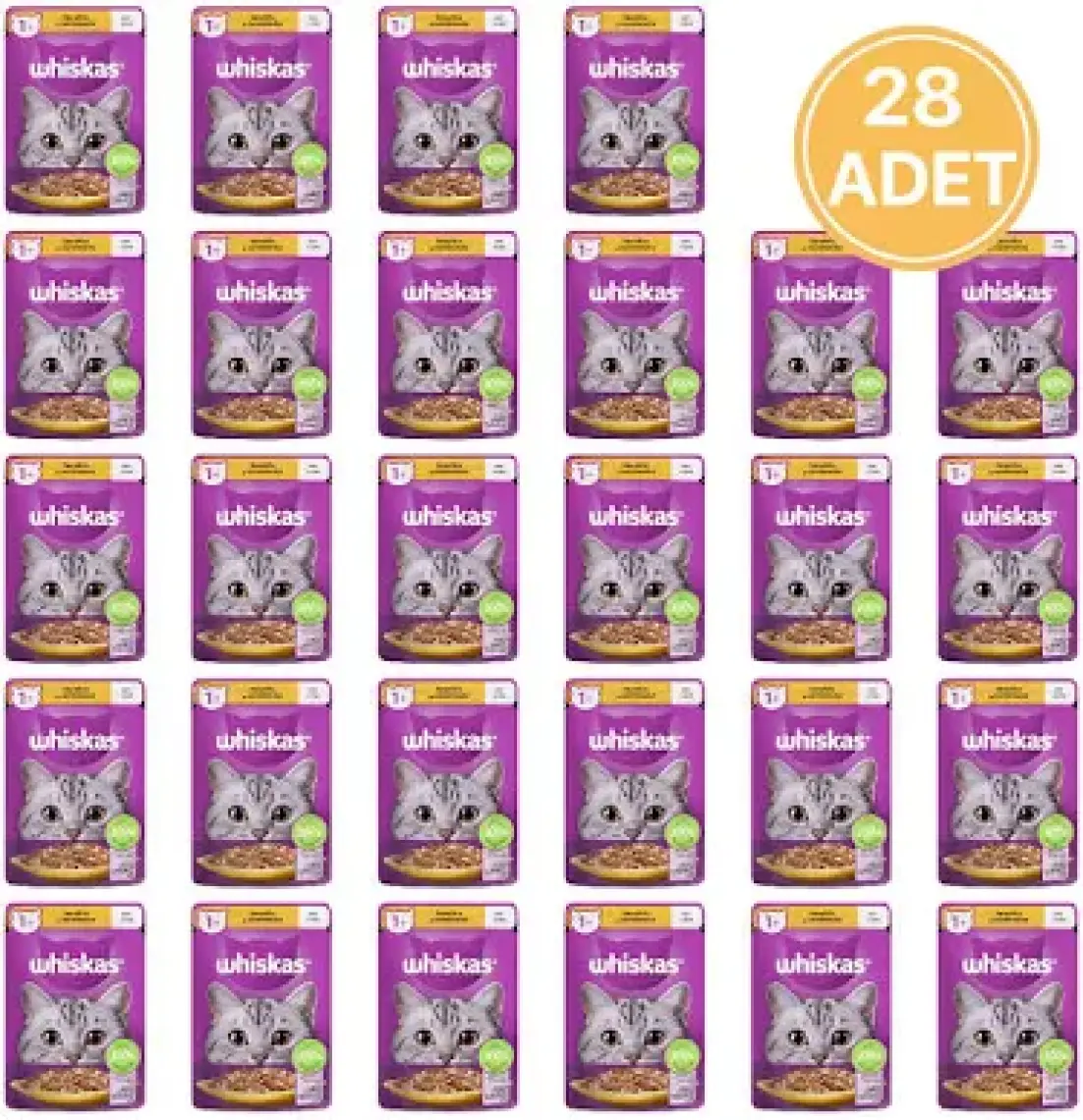 Whiskas Tavuklu Poşet Kedi Yaş Mama 85 G 28 Adet