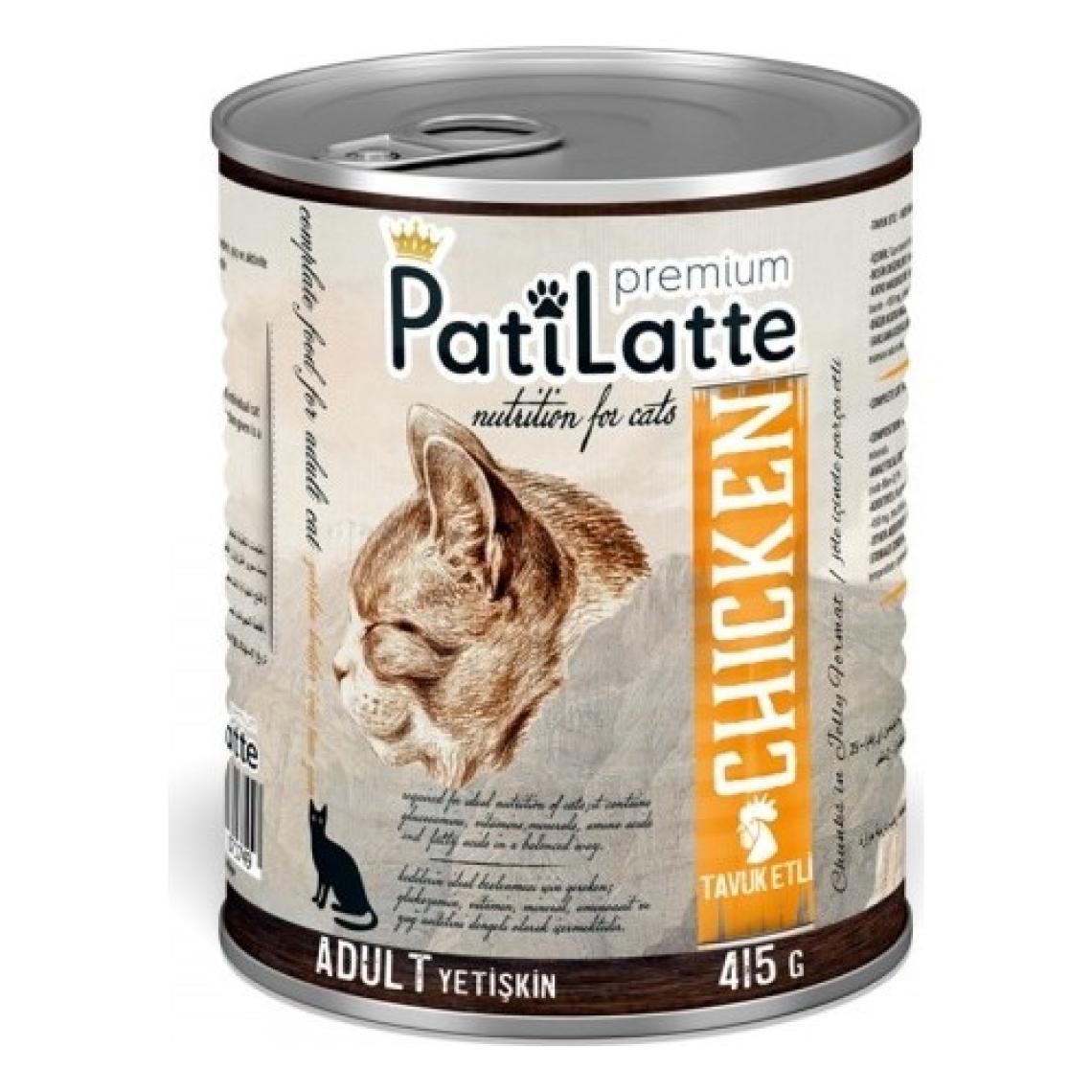 Pati Latte  Tavuk Etli  Kedi Maması 415 X24