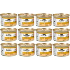 Gourmet Gold Kıyılmış 85 gr 12'li Yetişkin Konserve Kedi Maması