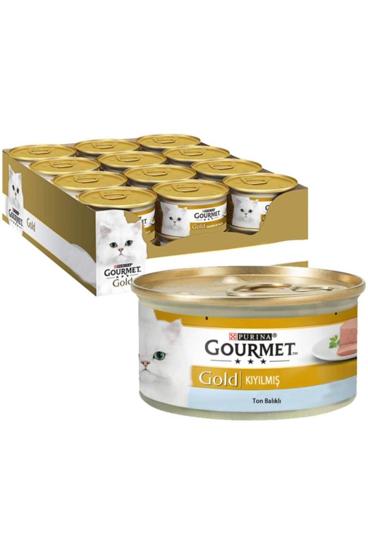 Gourmet Gold Kıyılmış 85 gr 24'lü Yetişkin Konserve Kedi Maması