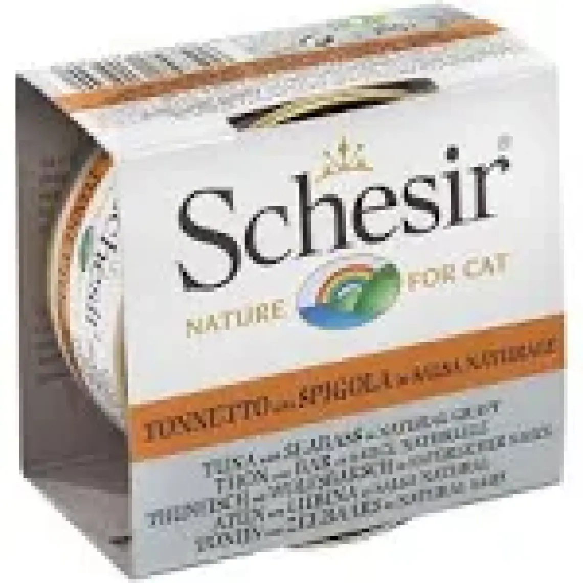 Schesir Cat Broth Naturel Sauce 70Gr - Ton Balıklı Ve Levrek Etli Kedi Konservesi