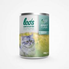 Leos Ton Balıklı Parça Etli Soslu Kedi Konservesi 12x400 Gr