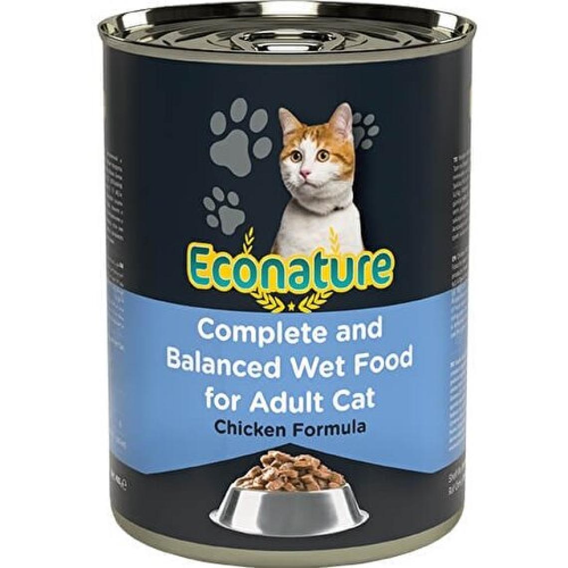 Econature Tavuk Etli 400 gr Yetişkin Kedi Konservesi