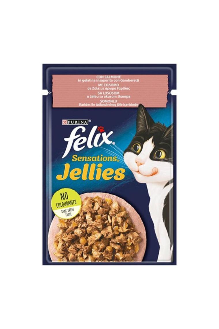 Felix Somonlu ve Karidesli 85 gr Yetişkin Kedi Yaş Maması