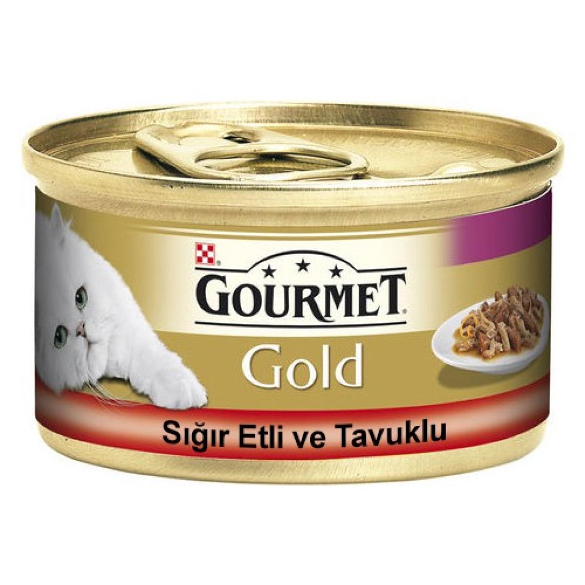 Gourmet Gold Sığır Etli Tavuklu Kedi Konservesi 85 g x 12 Adet