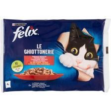 Felix Multipack Sığır ve Tavuk Etli Yetişkin Yaş Kedi Maması 4X85GR