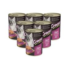 Crocus Ciğerli Yetişkin Kedi Yaş Mama 400 gr 6'lı Paket