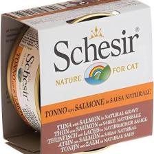 Schesir  Ton Balıklı ve Somonlu Soslu Tahılsız Kedi Konservesi 70gr