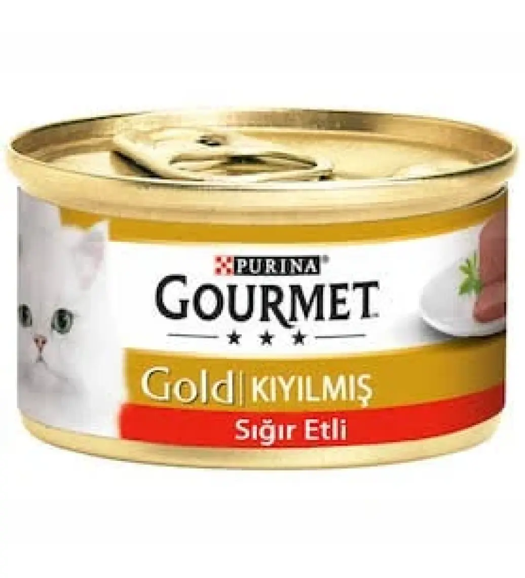 Gourmet Gold Alabalık ve Sebzeli Parça Etli Yaş Kedi Maması 85GR x 12 Adet