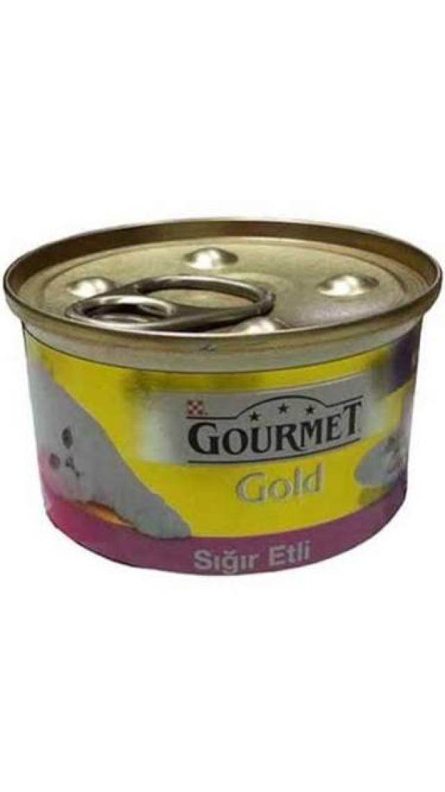 Gourmet Gold 6 Adet Kıyılmış Sığır Etli Kedi Konservesi 85 gr