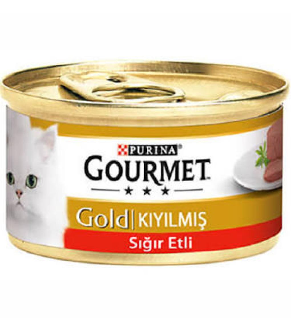 Gourmet Gold 6 Adet Kıyılmış Sığır Etli Kedi Konservesi 85 gr