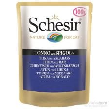 Schesir Ton Balıklı ve Levrekli 100 gr Yetişkin Kedi Yaş Maması