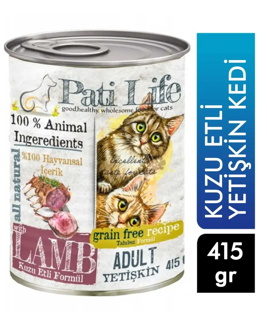 Pati Life Tahılsız Gurme Kedi Konservesi 415 Gr