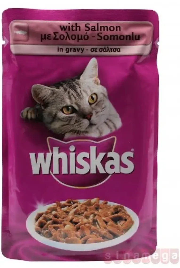 Whiskas Pouch Somonlu Yaş Kedi Maması 85 Gr x 24 Adet