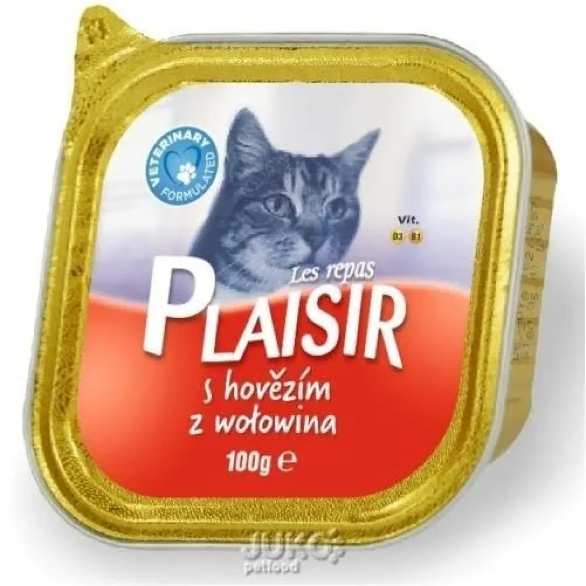 Plaisir Beef Pate Adult Cat Sığır Etli Yaş Yetişkin Kedi Maması 100Gr