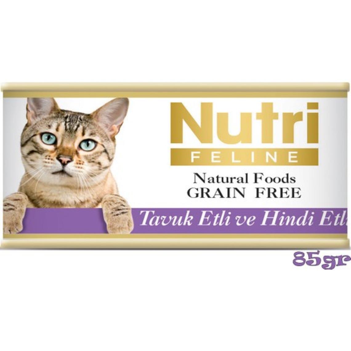 Nutri Feline Tavuk&hindi Etli 85GR Nutri Yaş Kedi Maması 6ADET