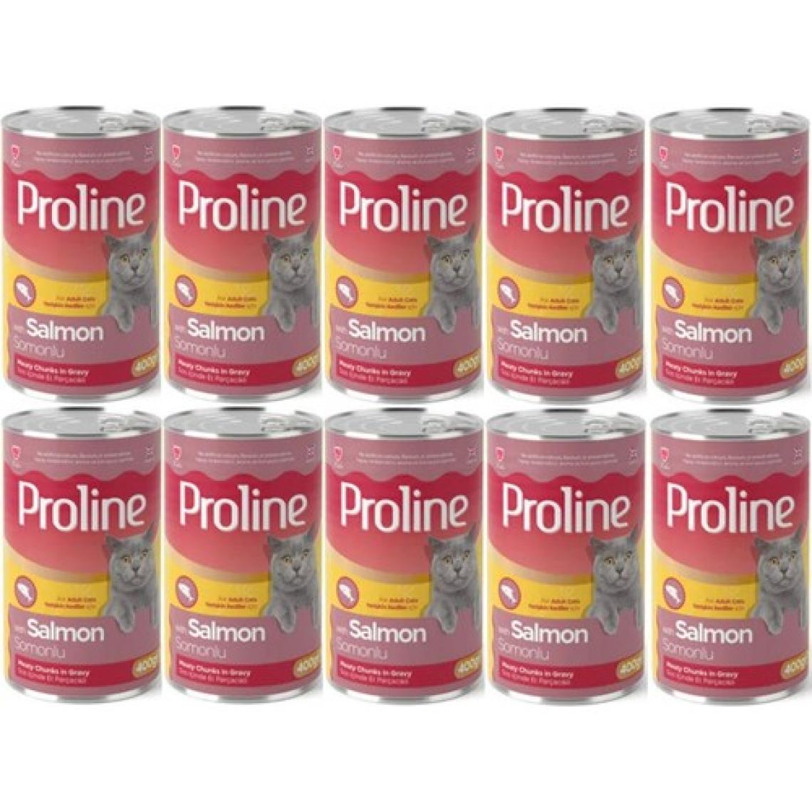 Pro Line Proline Somonlu Yetişkin Kedi Konservesi 400 Gr*10 Adet