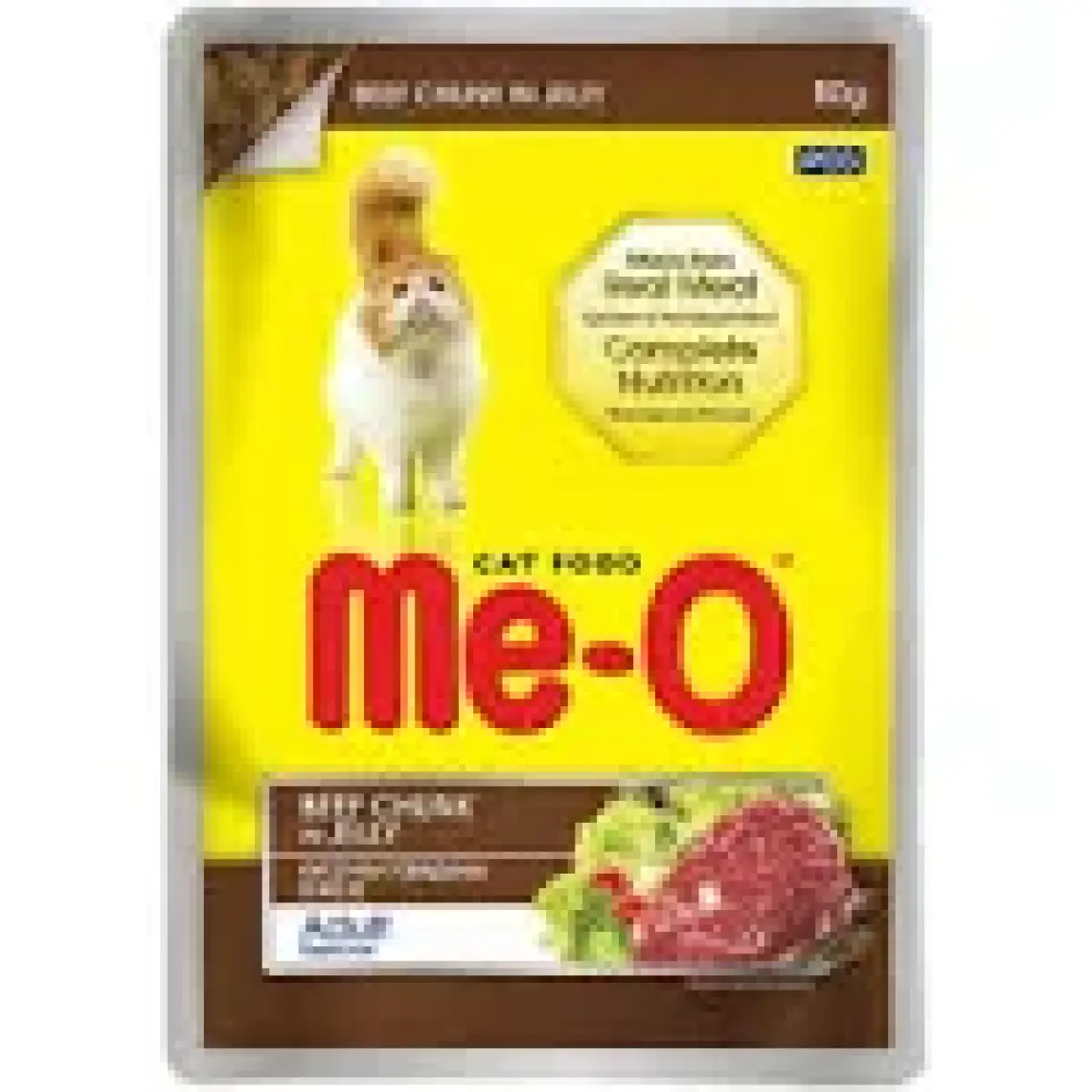 Meo Adult Jöle Biftekli Yetişkin Konserve Kedi Maması 80 Gr