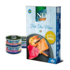 Nd Balıklı Trio Menü Kedi Konserve Maması 6x70gr
