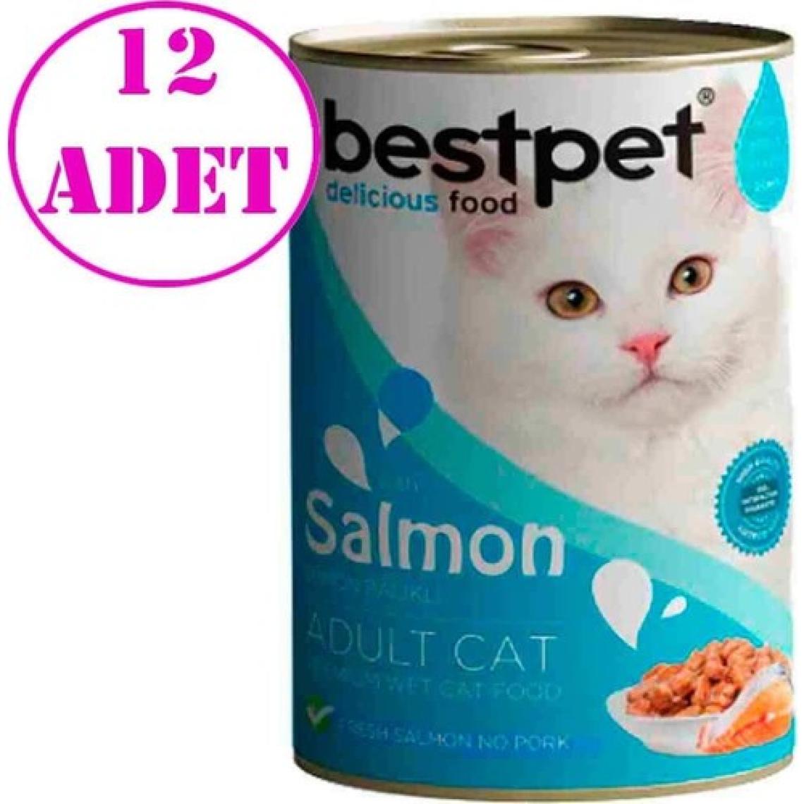 Bestpet Kedi Konservesi Somonlu 400 gr 12 Adet