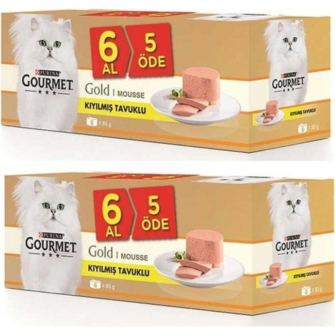 Gourmet Gold 2 Kutu(12 Adet) Kıyılmış Tavuklu Kedi Konserve 85 gr