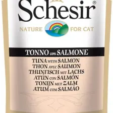 Schesir Ton Balıklı ve Somonlu Pouch Kedi Konservesi 100gr
