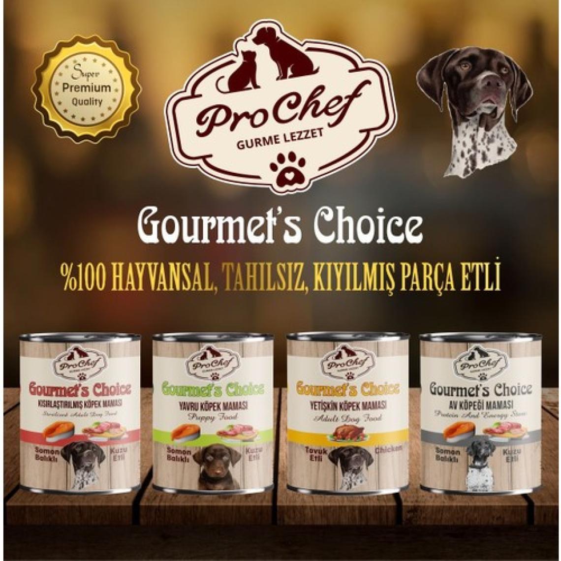 Prochef 24 Adet Gourmet's Choice Yetişkin Kedi Maması | 415 gr Tavuk Etli Konserve Yaş Mama