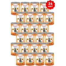 Ultravita Premium Yüksek Proteinli Tavuk Etli Konserve Yaş Kedi Maması 415GRX24 Adet
