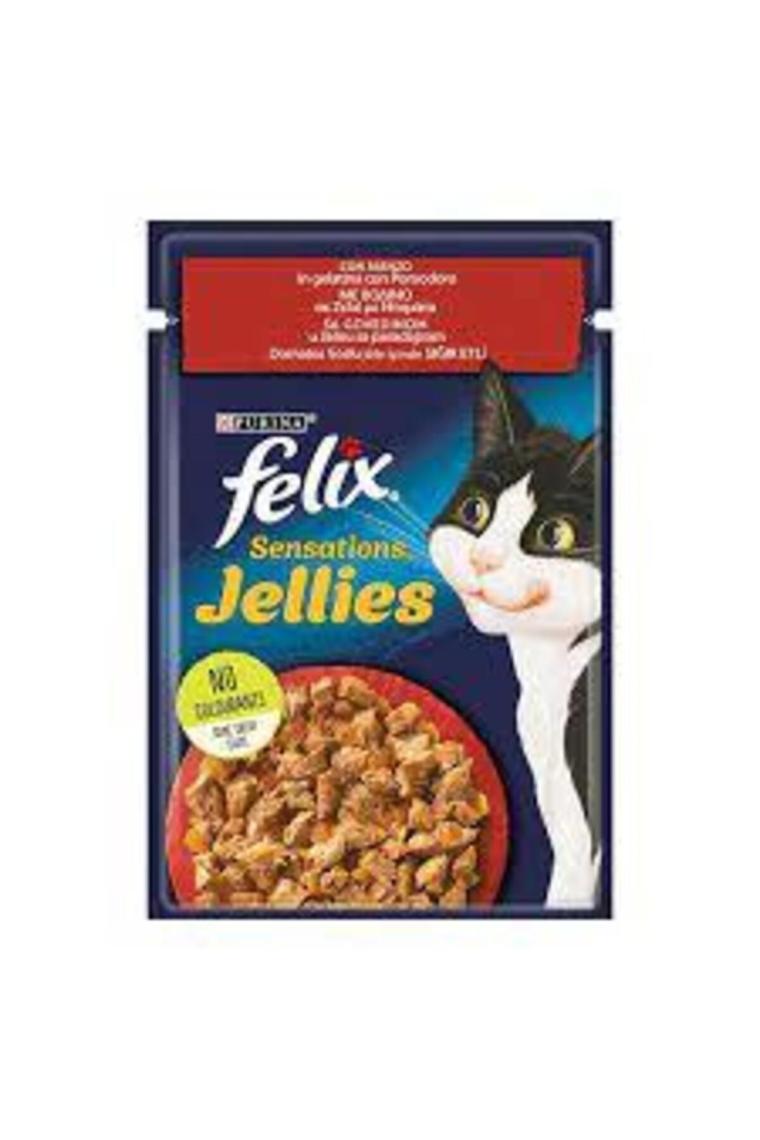Felix Sığır Etli ve Domatesli 85 gr Yetişkin Kedi Yaş Maması