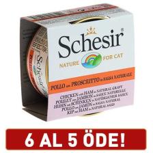 Schesir Tavuk, Karidesli Soslu Kedi Konserve 70 gr 6 Adet