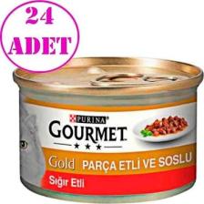 Gourmet Gold Parça Sığır Etli 24 x 85 gr