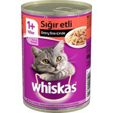 Whiskas Biftekli Konserve Kedi Maması 400 Gr x 12 Adet