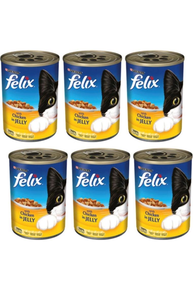 Felix Tavuklu 400 gr 24'lü Yetişkin Konserve Kedi Maması