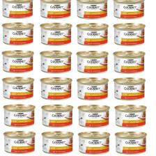 Gourmet Gold Savoury Sığır Eti ve Domates 85 gr 24'lü Yetişkin Konserve Kedi Maması