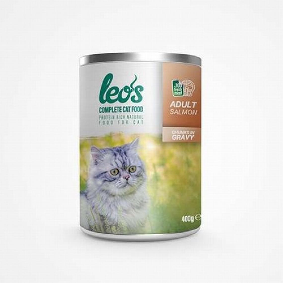 Leos Somon Parça Etli Soslu Kedi Konservesi 12x400 Gr