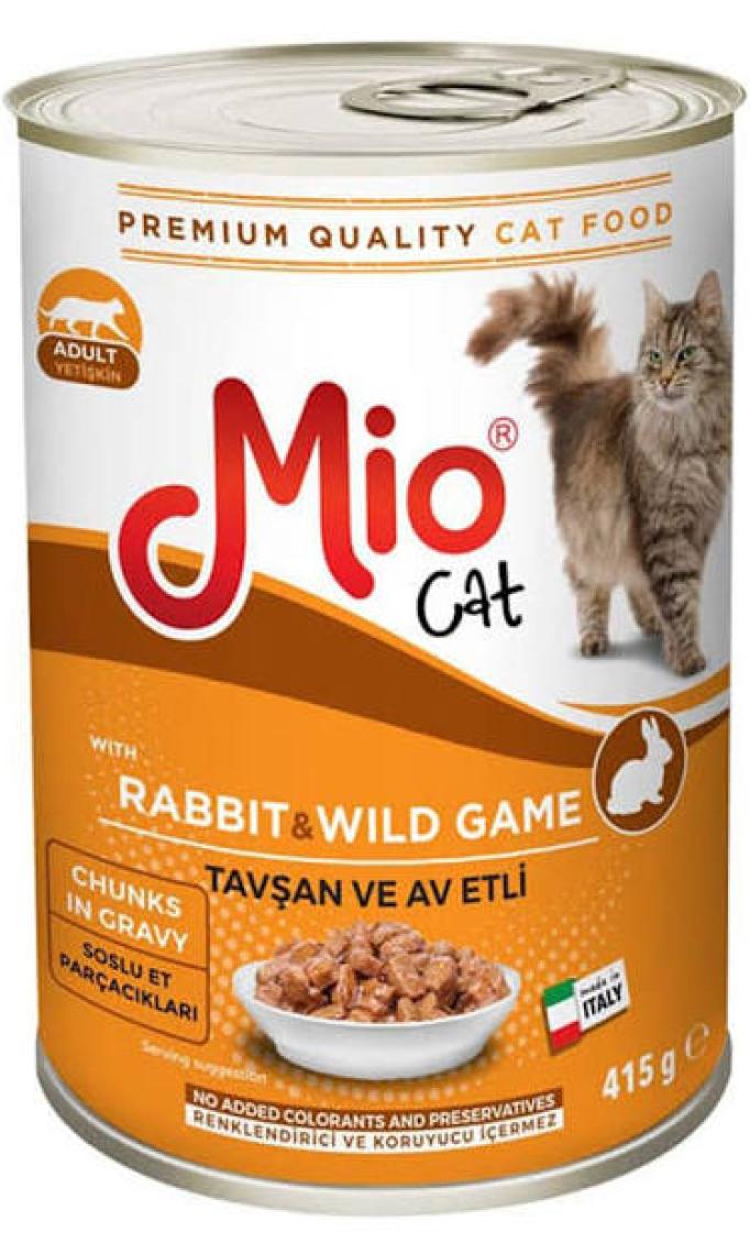 Mio Tavşan Ve Av Etli Konserve Kedi Maması 415 Gr