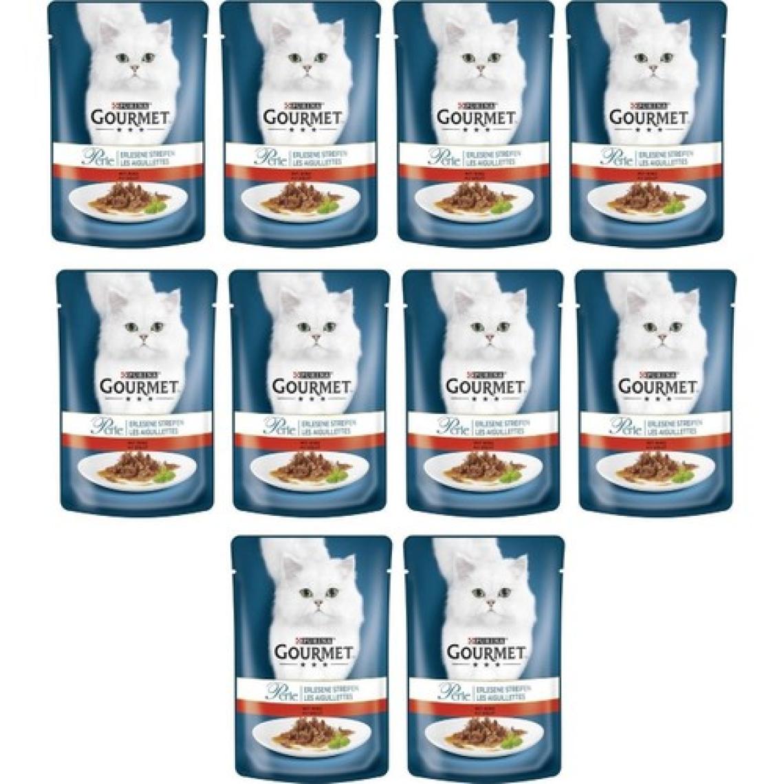 Gourmet Purina Gourmet Perle 10 Adet Izgara Sığır Kedi Konservesi 85 gr
