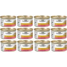 Gourmet Gold Alabalık ve Sebzeli Parça Etli Yaş Kedi Maması 85GR x 12 Adet