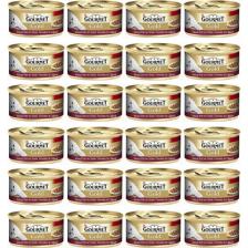 Gourmet Parça Etli Soslu Tavuklu ve Ciğerli 85 gr 24'lü Yetişkin Konserve Kedi Maması
